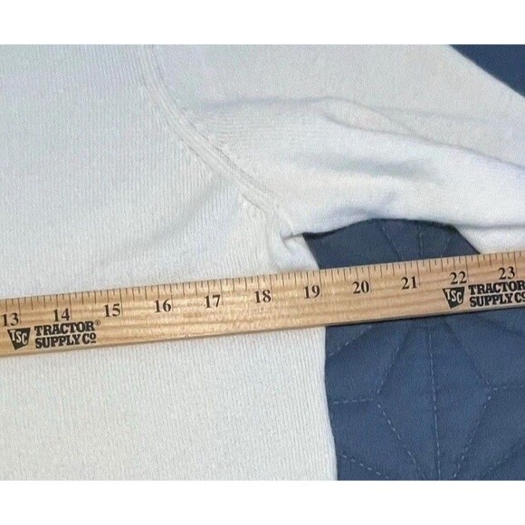 Charter Club Luxury Women's Basic Crew Neck Cashmere Sweater Cream XL Ivory NWT - Picture 10 of 10